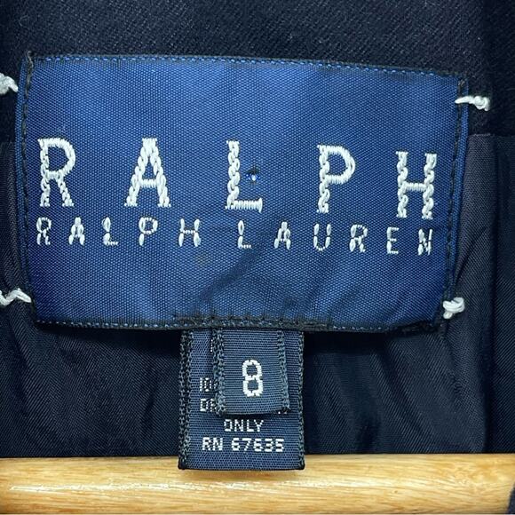 Ralph Ralph Lauren Vintage Crested Wool Navy Blue Maroon Details Rare Blazer 8 - Picture 7 of 9